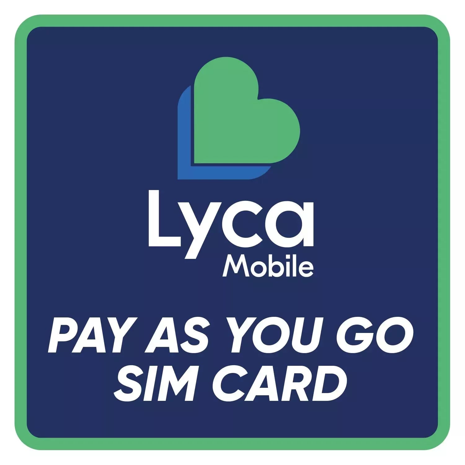UK Lycamobile Official Pay As You Go SIM Card - Triple-Cut (No Credit) for All Smartphones UK Lycamobile Official Pay As You Go SIM Card - Triple-Cut (No Credit) for All Smartphones